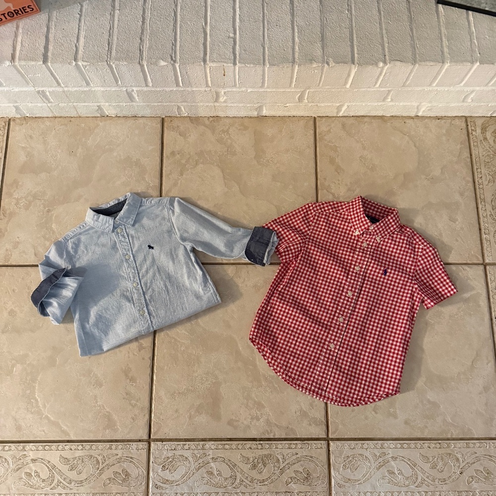 Boys size 4/5 Polo and H&M dress shirts